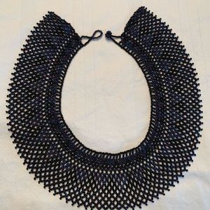 Beaded collar necklace